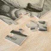 柴犬のパズルのパーソナライズな柴犬犬のギフト ジグソーパズル (側面)