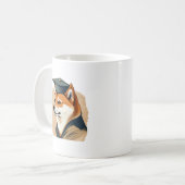 柴犬の卒業生 コーヒーマグカップ (正面左)