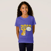 柴犬の年中国の〔占星術の〕十二宮図誕生日パープルGT Tシャツ (正面フル)