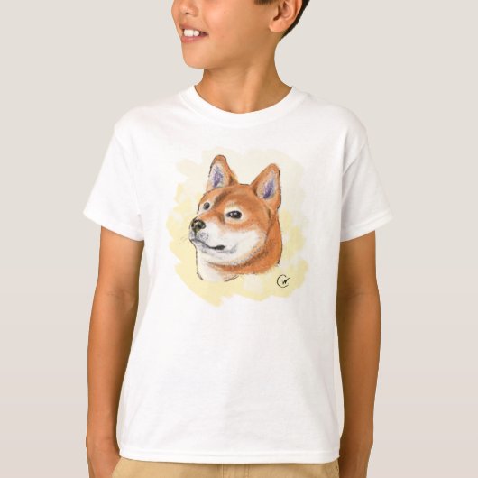 柴犬の恋人 Tシャツ (正面)