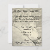 柴犬の招待状 パーソナライズされた柴犬のカード 招待状 (裏面)