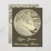 柴犬の招待状 パーソナライズされた柴犬のカード 招待状 (正面/裏面)