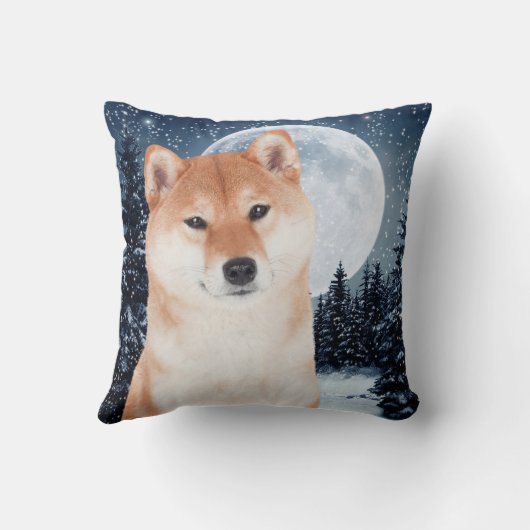 柴犬の枕 クッション (裏面)