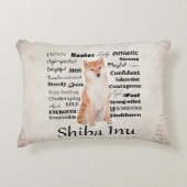 柴犬の特性の枕 アクセントクッション (正面)