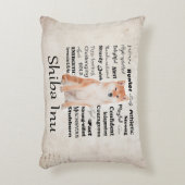 柴犬の特性の枕 アクセントクッション (正面(垂直))