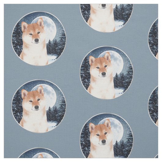 柴犬の生地 ファブリック (見本)