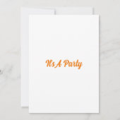 柴犬の誕生日招待状 招待状 (裏面)