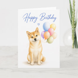 柴犬の誕生日 カード