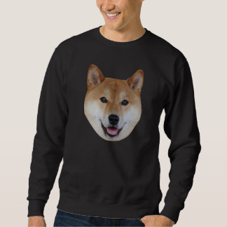 柴犬の透明なshibeのスエットシャツ スウェットシャツ
