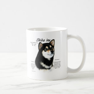 柴犬の(blkか日焼け)歴史のデザイン コーヒーマグカップ