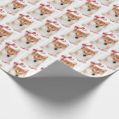 柴犬のChristimasの包装紙 ラッピングペーパー (角)