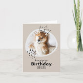 柴犬インスパイア誕生日カード カード (正面)