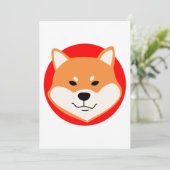 柴犬オリジナル招待状 招待状 (スタンド正面)