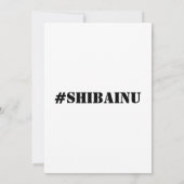 柴犬オリジナル招待状 招待状 (裏面)