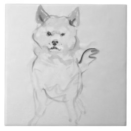 柴犬オリジナル絵画の4犬の年2018タイル タイル