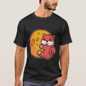 柴犬オンザムーン Tシャツ (正面)