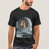 柴犬オンザムーン Tシャツ (正面)