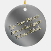 柴犬オーナメントパーソナライズされたダオアートデコレーション セラミックオーナメント (裏面)