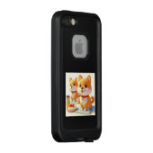 柴犬カフェでの心温まる朝ごはん LifeProof iPhoneケース (裏面/右)