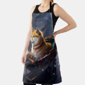 柴犬クリスマスフェスティバルシーズン エプロン (インサイチュ)