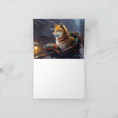 柴犬クリスマスフェスティバルシーズン カード (内部)