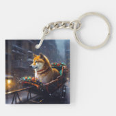 柴犬クリスマスフェスティバルシーズン キーホルダー (裏面)