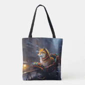 柴犬クリスマスフェスティバルシーズン トートバッグ (裏面)