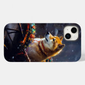 柴犬クリスマスフェスティバルシーズン Case-Mate iPhoneケース (裏面 (横))