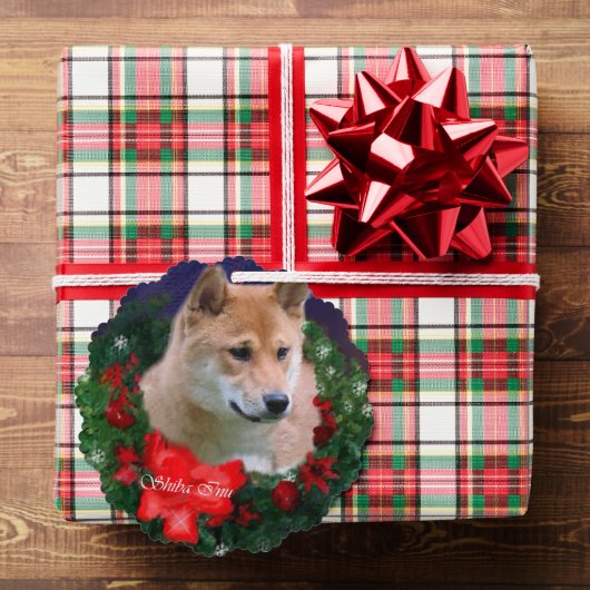 柴犬クリスマスプレゼント オーナメントカード (インサイチュ (ギフト))