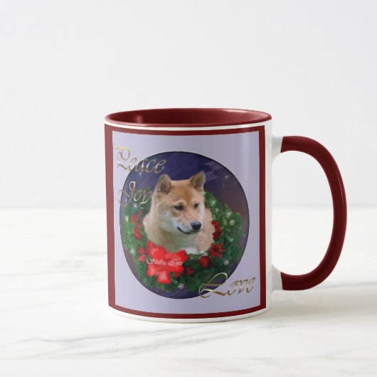 柴犬クリスマスプレゼント マグカップ (右)