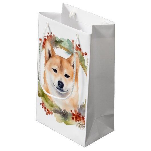 柴犬クリスマスリースフェスティバルカップ スモールペーパーバッグ (裏面アングル)