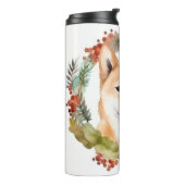 柴犬クリスマスリースフェスティバルカップ タンブラー (回転左)