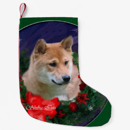 柴犬クリスマスリース スモールクリスマスストッキング
