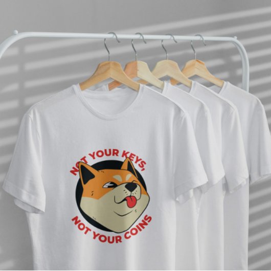 柴犬コインおもしろい引用文 Tシャツ
