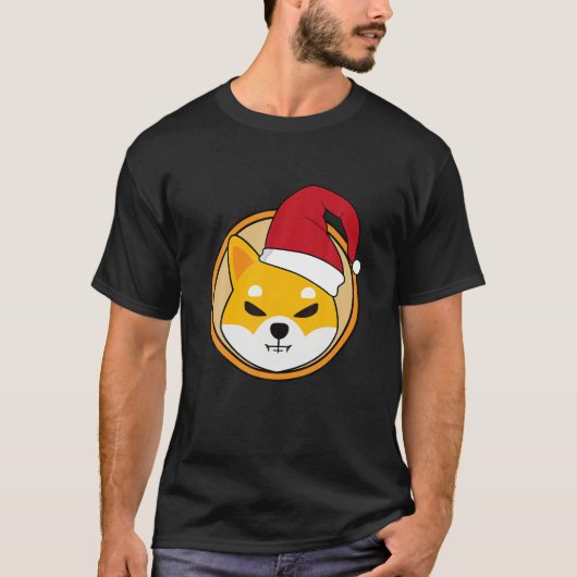 柴犬コインクリスマスシバトークン柴犬 Tシャツ (正面)