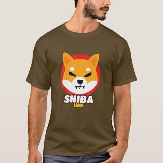 柴犬コイン暗号トークン暗号通貨財布 Tシャツ (正面)