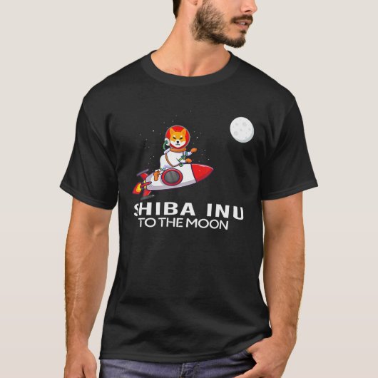 柴犬コイン暗号トークン暗号通貨財布 Tシャツ (正面)
