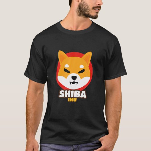 柴犬コイン暗号トークン暗号通貨財布 Tシャツ (正面)