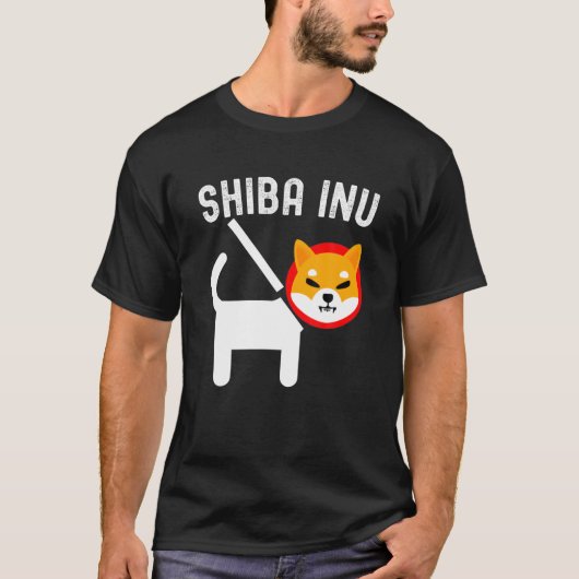 柴犬コイン暗号トークン暗号通貨財布 Tシャツ (正面)