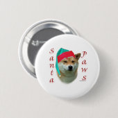 柴犬サンタポーズ 缶バッジ (正面&裏面)