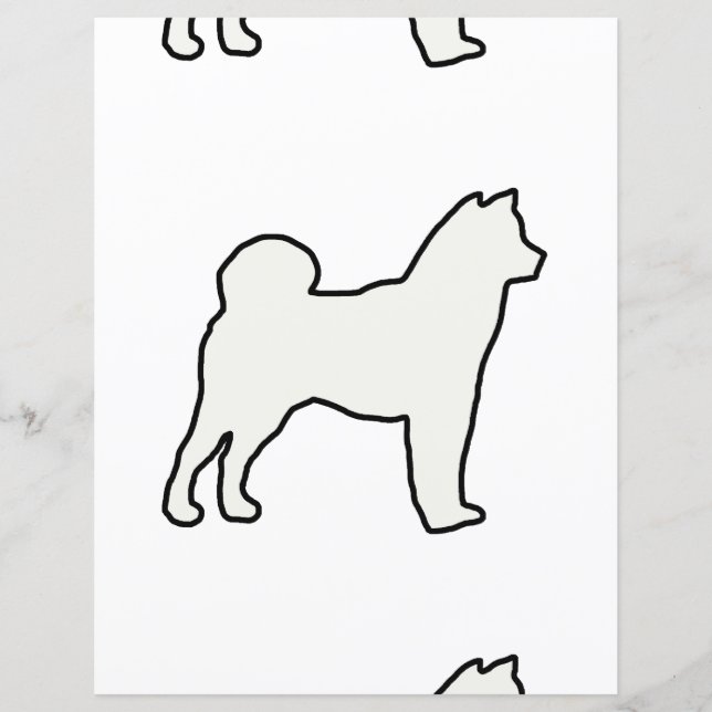 柴犬シルエットクリーム (正面)