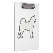 柴犬シルエットクリーム クリップボード (右)