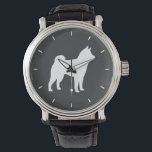 柴犬シルエット 腕時計<br><div class="desc"></div>