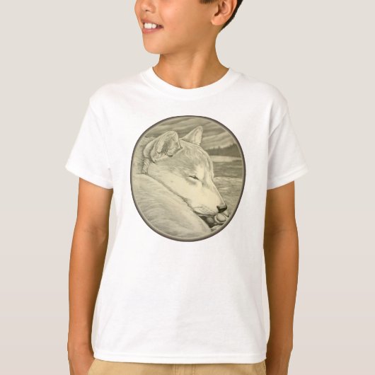 柴犬スウェットシャツキッズドッグラバーシャツ Tシャツ (正面)