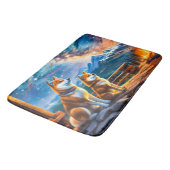 柴犬スターゲージングデザインバイリッチアメンギル バスマット (アングル)