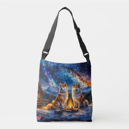 柴犬スターゲージング03デザインバイリッチAMeNギル クロスボディバッグ