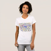 柴犬スプラッシュTシャツ Tシャツ (正面フル)