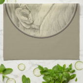 柴犬タオルドッグラバーアートティータオル&ギフト キッチンタオル (折り畳み)