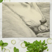 柴犬タオルドッグラバーアートティータオル&ギフト キッチンタオル (折り畳み)