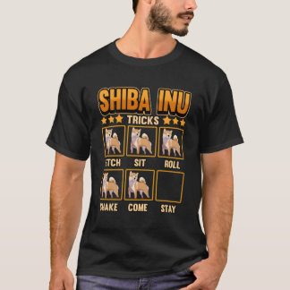 柴犬トリックいけなペット子犬トレーナーママパパ Tシャツ